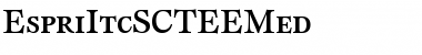 Download EspriItcSCTEEMed Regular Font Title Preview