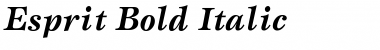 Download Esprit Bold Italic Font Title Preview