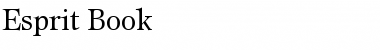 Download Esprit Book Font Title Preview