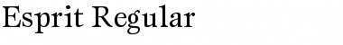 Download Esprit Regular Font Title Preview