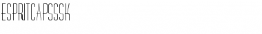 Download EspritCapsSSK Regular Font Title Preview