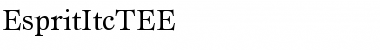 Download EspritItcTEE Regular Font Title Preview