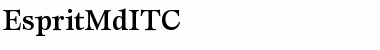 Download EspritMdITC Medium Font Title Preview