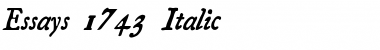 Download Essays1743 Italic Font Title Preview