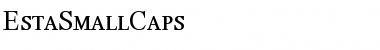 Download EstaSmallCaps Regular Font Title Preview