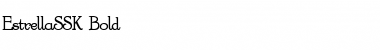 Download EstrellaSSK Bold Font Title Preview