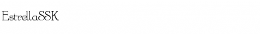 Download EstrellaSSK Regular Font Title Preview