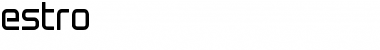 Download estro1 Regular Font Title Preview