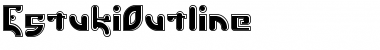 Download EstukiOutline Regular Font Title Preview