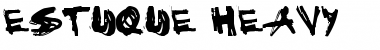 Download Estuque Heavy Font Title Preview