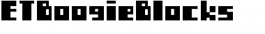 Download ETBoogieBlocks Regular Font Title Preview