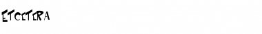 Download Etcetera Regular Font Title Preview