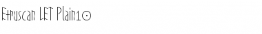 Download Etruscan LET Plain Font Title Preview