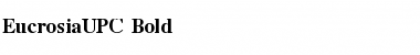 Download EucrosiaUPC Bold Font Title Preview