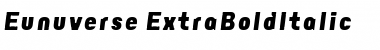 Download Eunuverse ItalicBold Font Title Preview