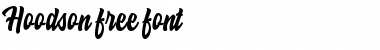 Download Hoodson Script Free Demo Regular Font Title Preview