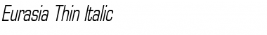 Download Eurasia Thin Italic Font Title Preview
