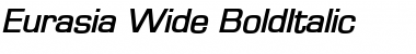 Download Eurasia Wide BoldItalic Font Title Preview