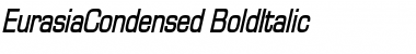 Download EurasiaCondensed BoldItalic Font Title Preview