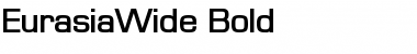 Download EurasiaWide Bold Font Title Preview
