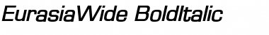 Download EurasiaWide BoldItalic Font Title Preview