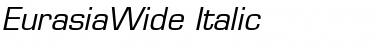 Download EurasiaWide Italic Font Title Preview