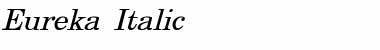 Download Eureka Italic Font Title Preview