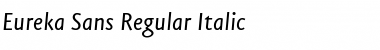 Download Eureka Sans Regular Italic Font Title Preview