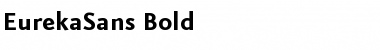 Download EurekaSans-Bold Regular Font Title Preview