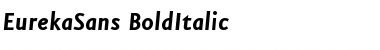 Download EurekaSans-BoldItalic Regular Font Title Preview