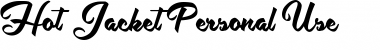 Download Hot Jacket Perrsonal Use Regular Font