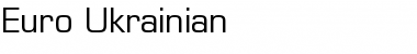 Download EuroUkr Regular Font Title Preview