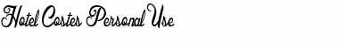 Download Hotel Costes Personal Use Regular Font Title Preview