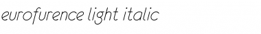 Download eurofurence light italic Font Title Preview