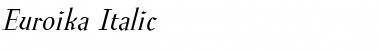 Download Euroika Italic Font Title Preview