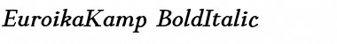 Download EuroikaKamp BoldItalic Font Title Preview