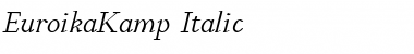 Download EuroikaKamp Italic Font Title Preview