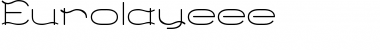 Download Eurolayeee Regular Font Title Preview