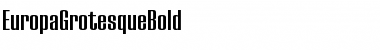 Download EuropaGrotesqueBold Roman Font Title Preview