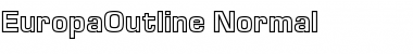 Download EuropaOutline Regular Font Title Preview