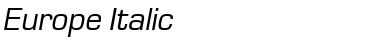 Download Europe Italic Font Title Preview