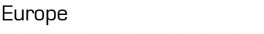 Download Europe Normal Font Title Preview