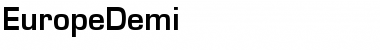 Download EuropeDemi Normal Font Title Preview