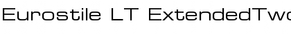 Download Eurostile LT ExtendedTwo Regular Font Title Preview