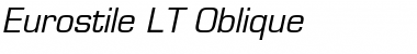 Download Eurostile LT Italic Font Title Preview