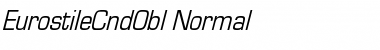 Download EurostileCndObl-Normal Regular Font Title Preview