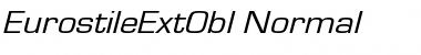 Download EurostileExtObl-Normal Regular Font Title Preview