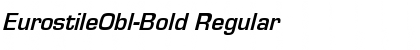 Download EurostileObl-Bold Regular Font Title Preview