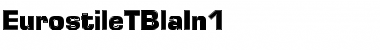 Download EurostileTBlaIn1 Regular Font Title Preview