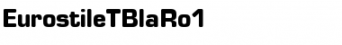 Download EurostileTBlaRo1 Regular Font Title Preview